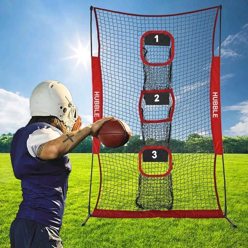 New Hubble Football Net, Throwing Net Accuracy Trainer