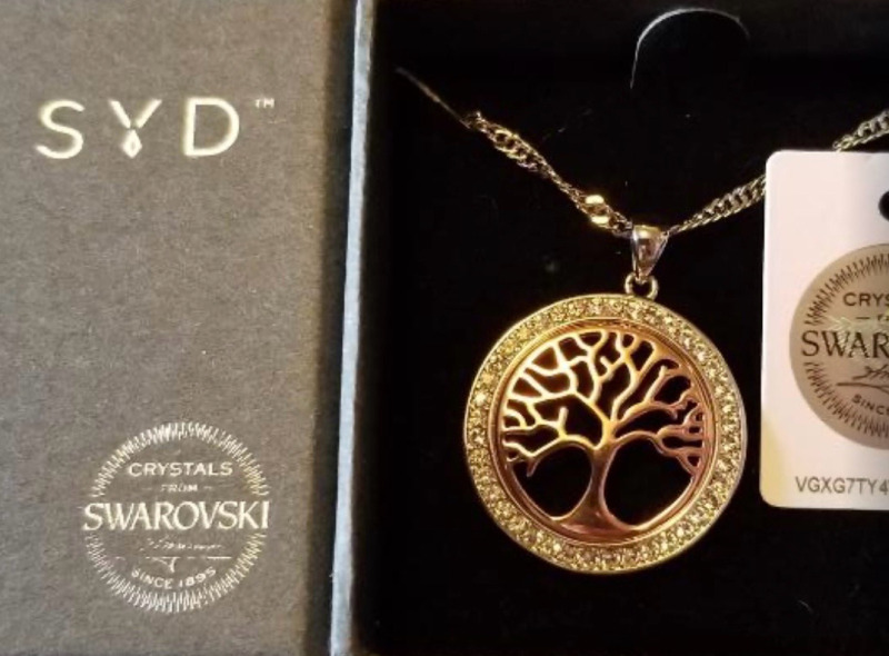 Tree Of Life Necklace Swarovski Crystal NIC & SYD Boxed