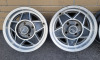 Vintage 1980 MGB LE Wheel Tire Rims with Nug Nuts , Set of 4 . Pre-owned - 2