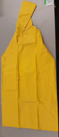 New XL Yellow Rain Jacket With Hood and Pockets