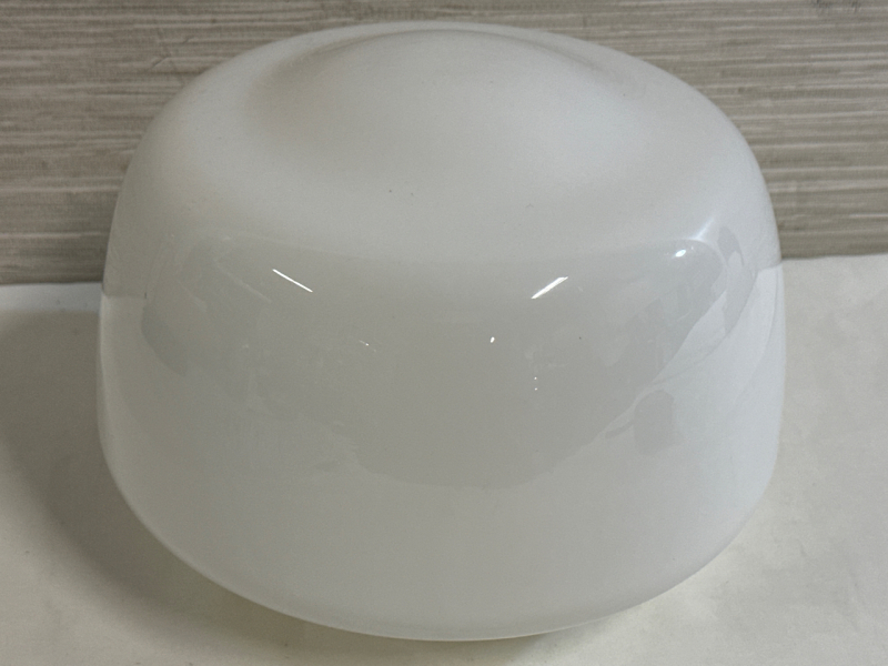 Vintage White Milk Glass Shade / Globe School House Hall Ceiling Light 7” Tall 5-3/4” Fitter No Chips Or Cracks