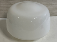 Vintage White Milk Glass Shade / Globe School House Hall Ceiling Light 7” Tall 5-3/4” Fitter No Chips Or Cracks