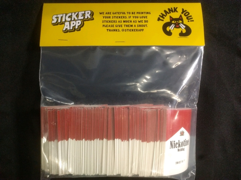 New Pack Of Sticker App Stickers With Company Name + Sheet Of 'Eat My Dust" Stickers