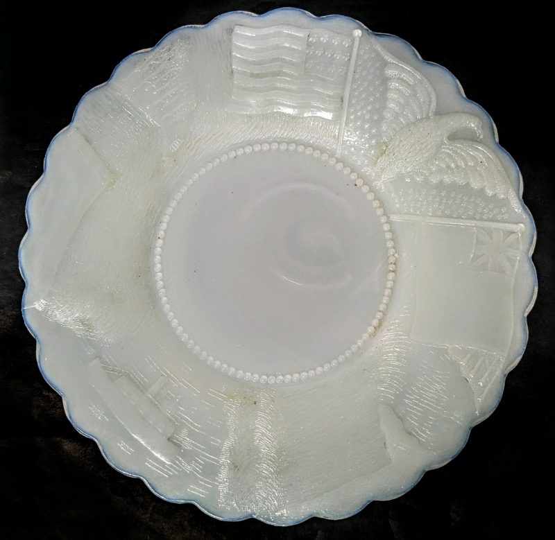 Vintage Jadeite Souvenir Niagara Falls Plate | 7.25" Diameter