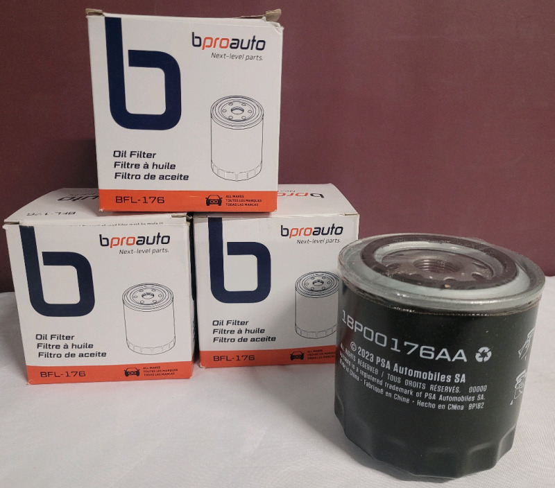 3 New - Bproauto parts All Makes Oil Filter , Part # 1BP00176AA / BFL-176 .