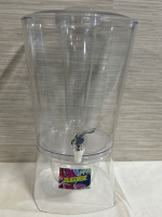 Large Transparent Drink Dispenser With Faucet and Detachable Base Approximately 9.5&rdquo; x 9.5&rdquo; x 18&rdquo;