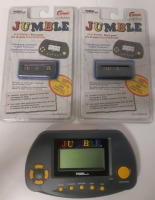 New Tiger Electronics Jumble Electronic Word Game Console and 2 Expansion Cartridges With over 350 New Puzzles Each