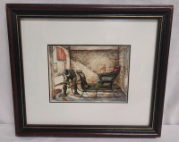 " Anticipation " Framed Print by Niagara Artist Trisha Romance . Measures 14 1/4"&times;12 1/4"