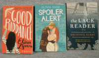 3 Softcover Books Good Riddance by Elinor Lipman, Olivia Dades Spoiler alert, Brunonia Barry
