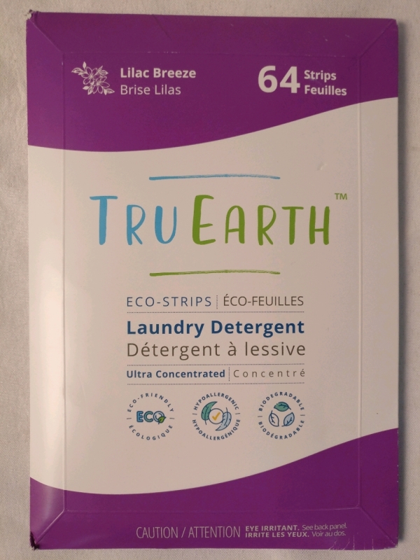 New Tru Earth Eco Strips Laundry Detergent - 64 Pack