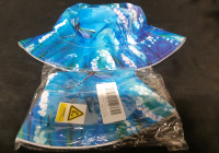 2 New LBHH Purple Flower With Dragon Fly Bucket Hat For Adults