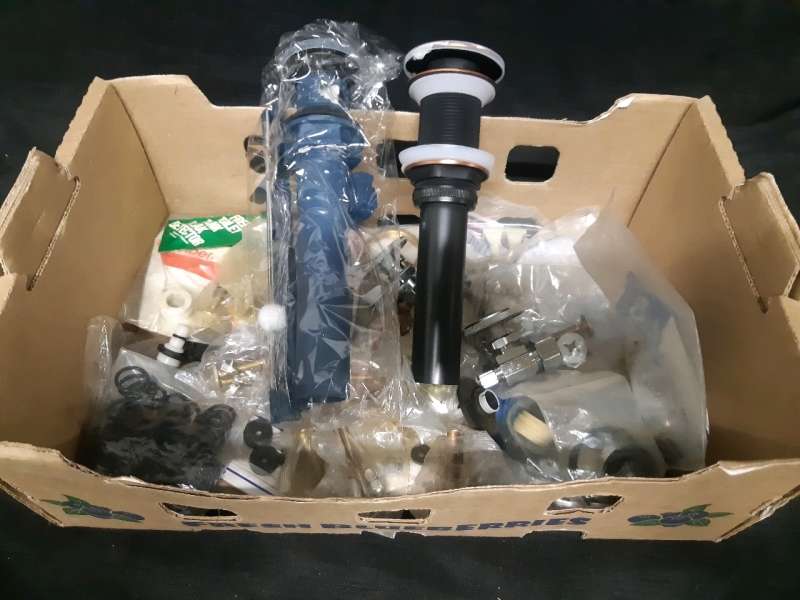 Lot of Assorted Plumbing Supplies Lot Includes But isnt Limited too Bathroom Sink Drain Replacements & Plumbing Hardware