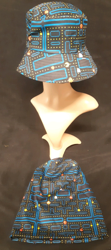New Retro Pac-Man Tooque / Slouch Hat and Bucket Hat