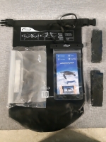 New Airuntech Waterproof 10 Liter Bag With Straps, 1 new plastic Water Resistant Pouch & 1 New Waterproof Pouch