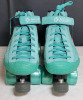 New - Bont Roller Skates Prostar Soft Teal Suede Professional Roller Skates w/Glow Light Up Led Luminous Wheels . Size Mens 8.5 / Womens 10.5 - 4