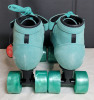 New - Bont Roller Skates Prostar Soft Teal Suede Professional Roller Skates w/Glow Light Up Led Luminous Wheels . Size Mens 8.5 / Womens 10.5 - 5