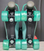 New - Bont Roller Skates Prostar Soft Teal Suede Professional Roller Skates w/Glow Light Up Led Luminous Wheels . Size Mens 8.5 / Womens 10.5 - 6