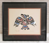 Vintage signed TONY HUNT Raven print