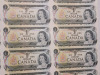 1973 Canadian Bank of Canada One Dollar Bank Notes Uncut Sheet . No rips or tears - 3