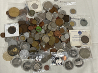 3+ Pounds Of Vintage World Coins & Tokens Canada Italy Hong Kong Guatemala 1977 BC Kwakiutl Dollar 1976 Jamaica Dollar Canada 1927 Medal & Much More