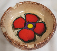 Vintage MCM JAN VAN ERP poppy ashtray