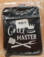 New in Sealed Package-Grill Master Potholders in Black Red & Gray