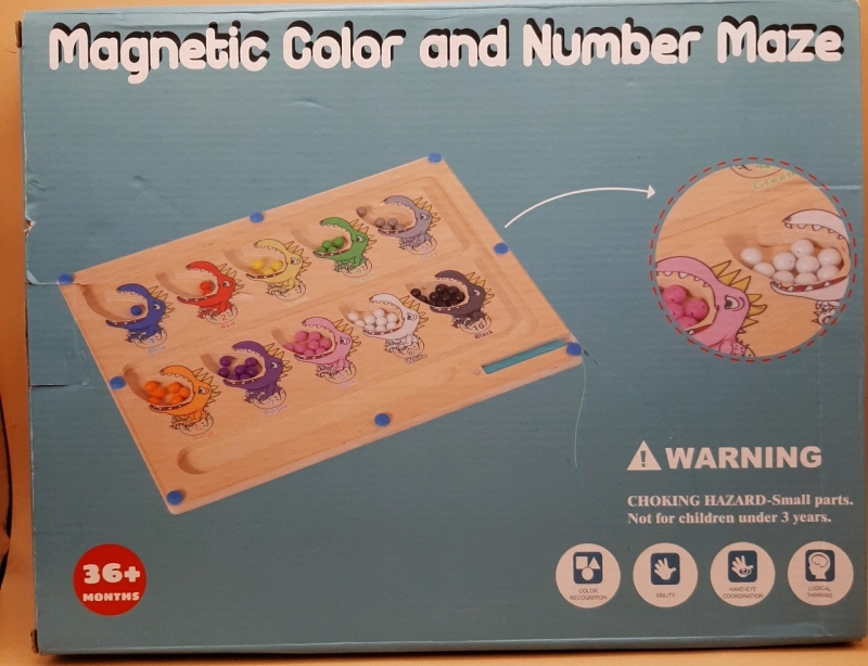 New in Box- Magnetic Colour & Number Maze Ages 36+ Months