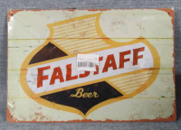 New Falstaff 12x8" tin Sign