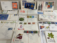 Huge Collection of First Day Covers Stamp Collection BBC Royalty Christmas Sports Famous People Royal Family Large Assortment