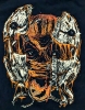 New Ladies Fitted Size XL | Exploded "Sam" Mask from the Movie "Trick 'r Treat" | 100% Cotton - 2