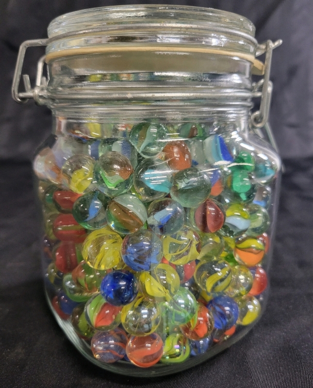 Large Jar Of Marbles