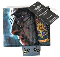 New Harry Potter vs Voldemort Buckle-Down Bifold Wallet & Potter Glasses Stud Earrings