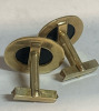 10K Yellow Gold Black Onyx Cuff Links - 4