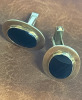 10K Yellow Gold Black Onyx Cuff Links - 5