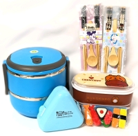 New & Not : Bento Boxes, Onigiri Container, Chopsticks & Spoon Sets & Sushi-Shaped Erasers