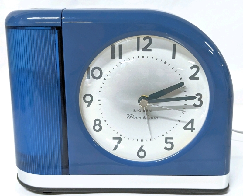 Retro Big Ben Moon Beam "Considerate" Alarm Clock | 5" x 7" x 3"