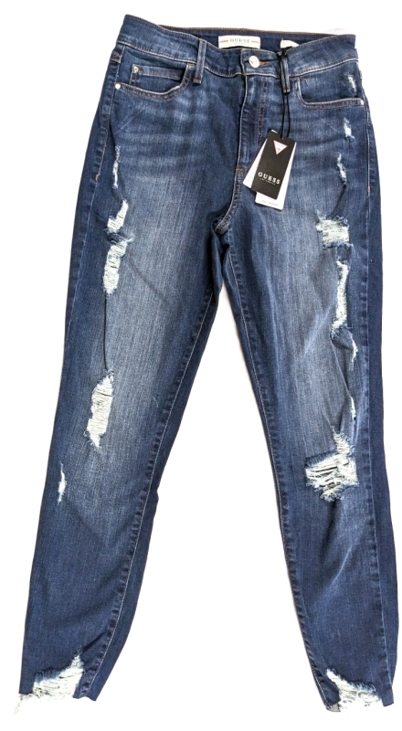 New Size 27 | GUESS 1981 "Destroyed" Skinny Jeans | Retails for $118!