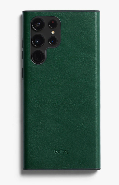 New Bellroy Leather Case for S22 Ultra Samsung Leather Phone Case Forest Green Retail: $45
