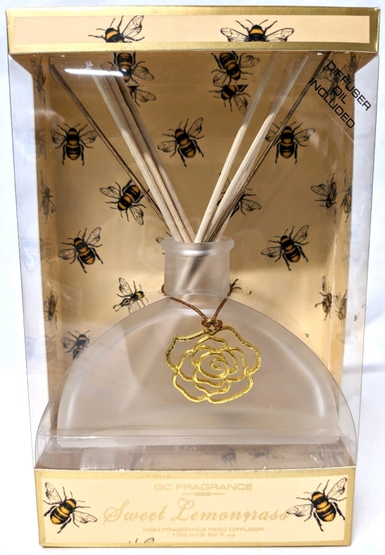 New GC Fragrance Sweet Lemongrass High Fragrance Reed Diffuser | 100ml