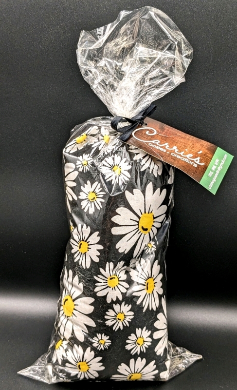 New Carrie's Cozies & Creations Lemongrass Scented Hot + Cold Pack | Microwave & Freezer Safe | 4.75" Wide x 21.5" Long x 1.5" Thick