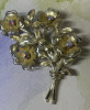 CORO Signed Dimensional Brooch AB Rhinestones - 2