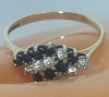 Hallmarked 375 9CT Ring with Stones - 6