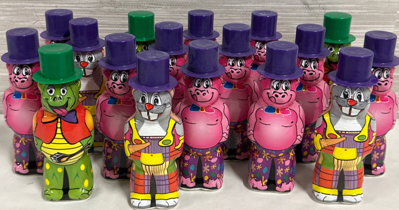 New 17 Bingo Dabbers Multicolour Animal Themed Ollie Rocky & Loopy