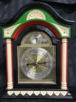 Vintage Springfield Mantle Barometer and Thermometer 42x33x8cm *Unclear If Working*