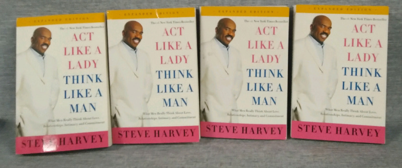 4 new Softcover Act Like a lady think like a man Steve Harvey