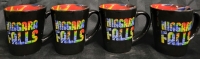 4 Multicolored Niagara Falls Mugs Good Condition 10x9cm