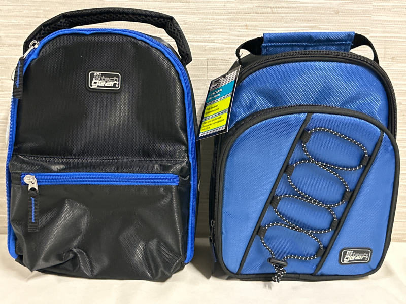 New 2 Tech Gear Fully Insulated Lunch Bags Black & Blue