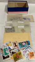 Huge Vintage Stamp Collectors Lot Including a Large Assortment of Stamps From Around The World Organized and Mostly Labeled