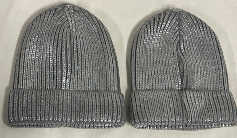New 2 Icing Ladies Girls Metallic Toque Hat Shiny Winter Fashion Hats