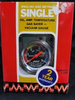 Vintage English And Metric Oil, Amp, Temperature, Gas Saver 7x7cm